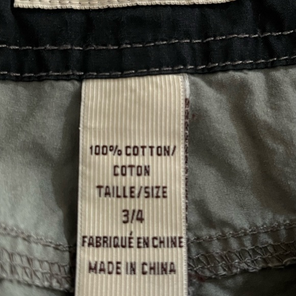 URBAN LIFE Tan/Beige Longer Length Cargo Shorts Size is 3/4 - Picture 7 of 7